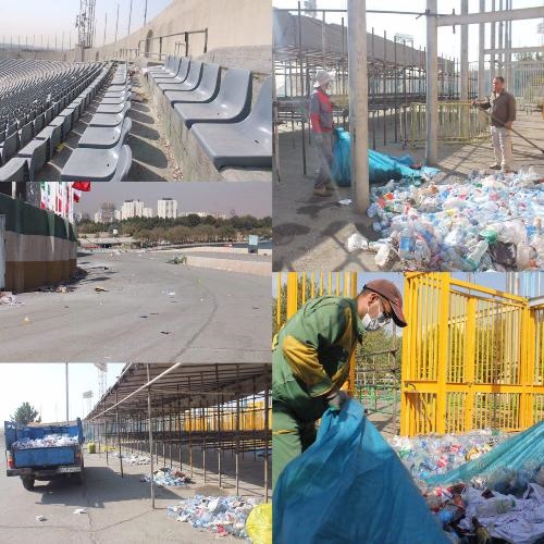 ورزشگاه آزادی یک روز بعد از بازی با قطر