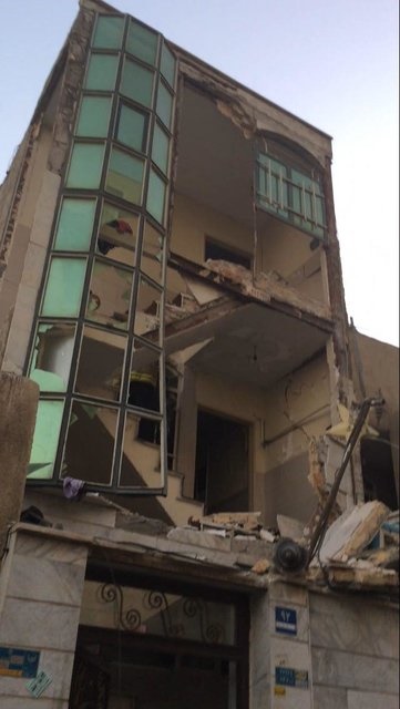 انفجار ساختمان مسکونی در تهران
