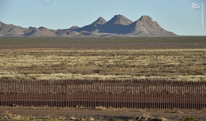 دیوار بین آمریکا و مکزیک ساخته شد+تصاویر