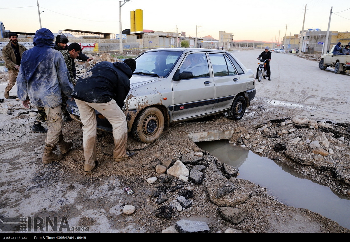 تصاویری از وضعیت شهرستان سیل زده جهرم و داراب