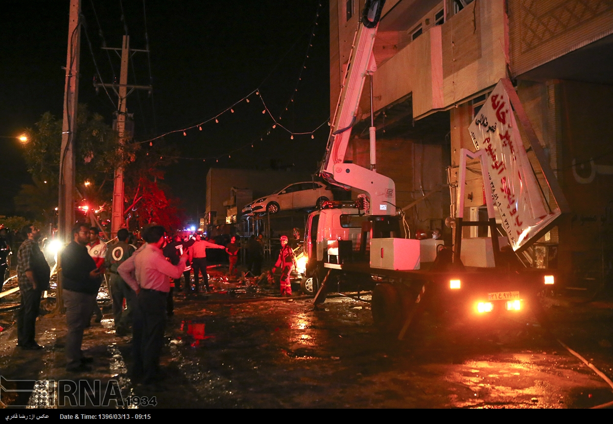 انفجار فروشگاه هایپر شیراز دریک نگاه