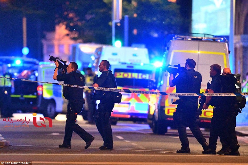 حمله مهاجمان با خودرو و چاقو به مردم در لندن