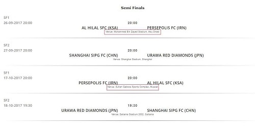 محل میزبانی پرسپولیس از الهلال مشخص شد