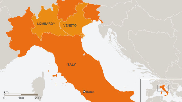 برگزاری همه‌پرسی استقلال در شمال ایتالیا