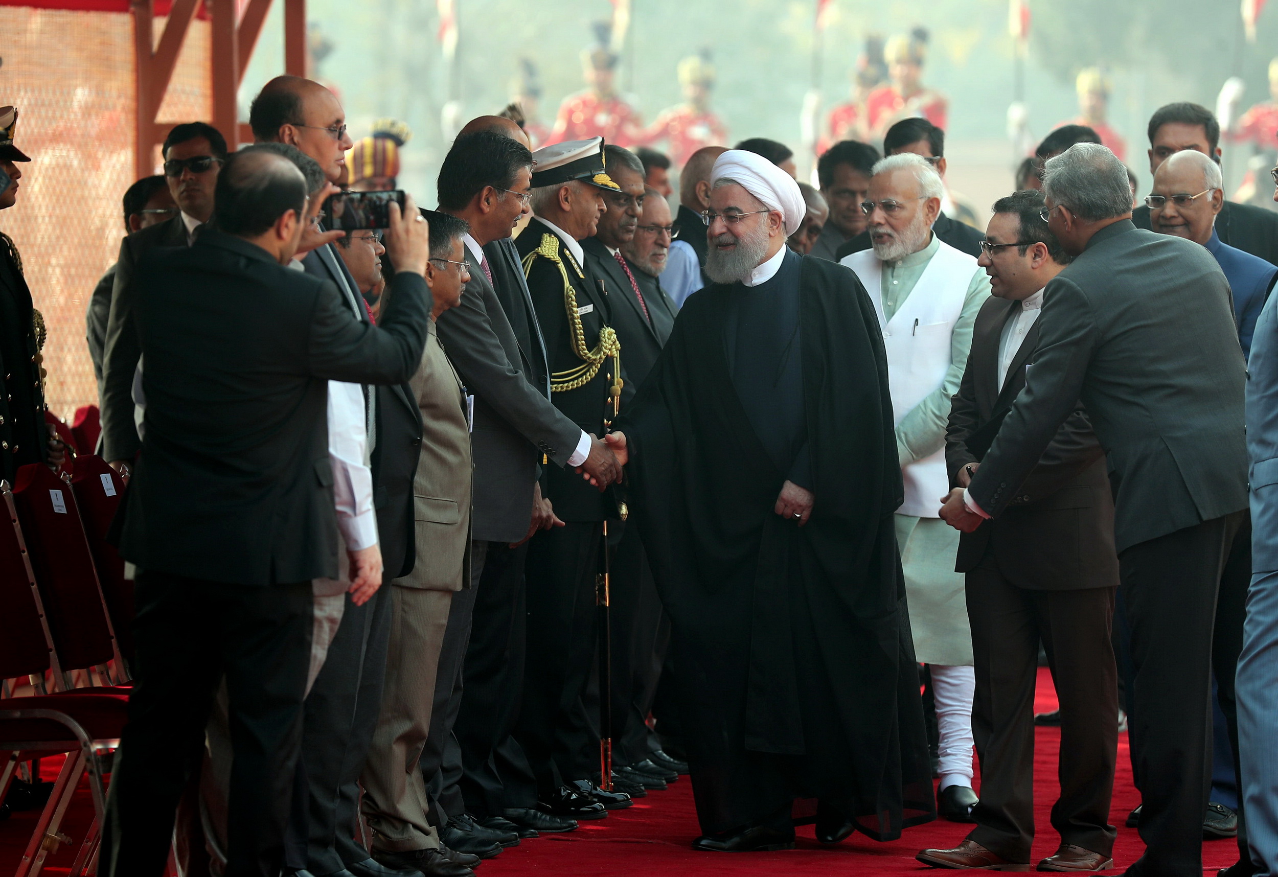 روحانی از استقبال رسمی تا زیارت مقبره گاندی