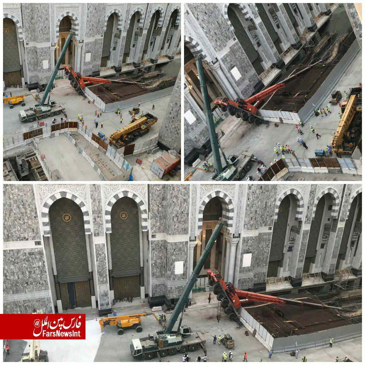 سقوط دوباره جرثقیل در مسجدالحرام +عکس سقوط دوباره جرثقیل در مسجدالحرام +عکس