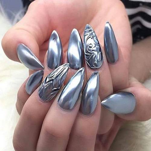 زیباترین مدل های لاک صدفی و طراحی ناخن