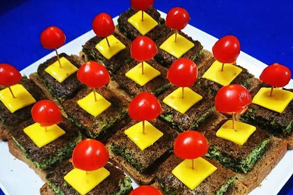 ایده‌های ساده و زیبا تزیین کوکو سبزی مجلسی