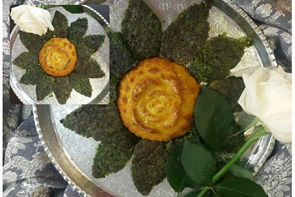 ایده‌های ساده و زیبا تزیین کوکو سبزی مجلسی