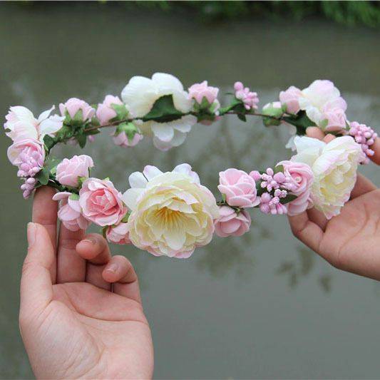 انواع مدل تاج گل عروس برای عقد محضری و نامزدی