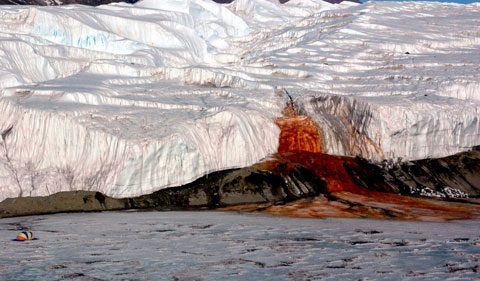 «آبشار خون» در قطب جنوب