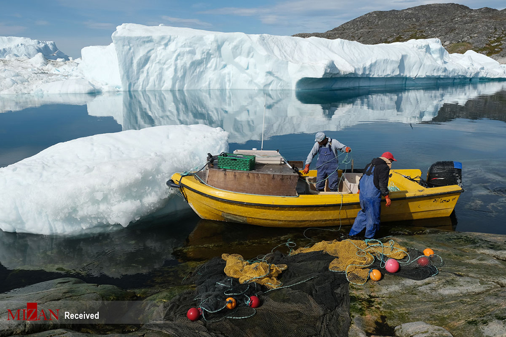 ذوب شدن یخ‌های گرینلند در پی موج گرما + عکس