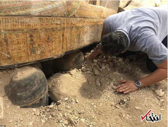 کشف ۲۰ تابوت چوبی باستانی در مصر