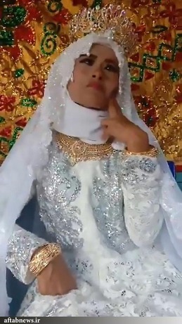 ازدواج مرد ۱۰۰ ساله با دختر ۲۰ ساله +عکس