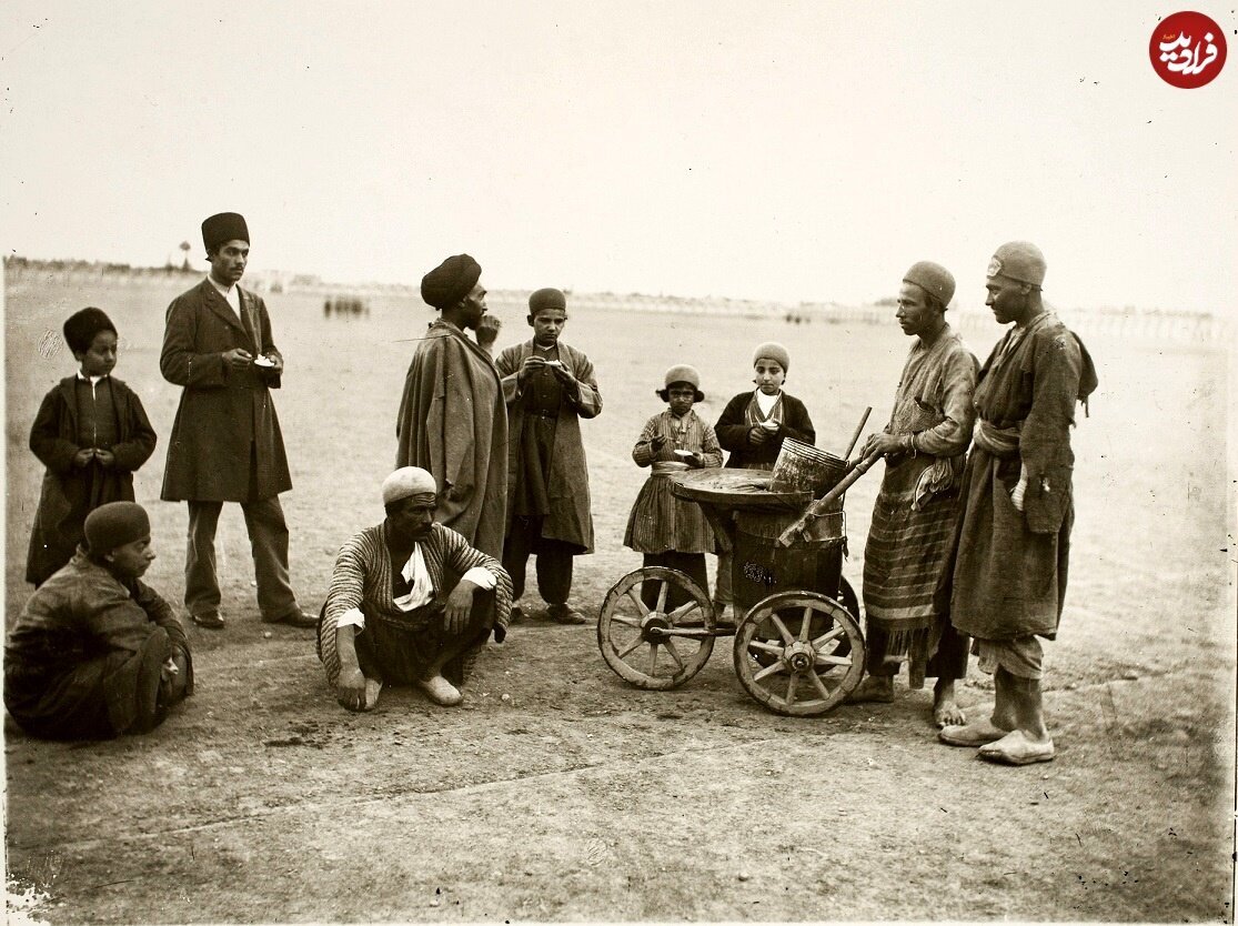 بستنی‌فروشی در دوران ناصرالدین‌شاه+عکس