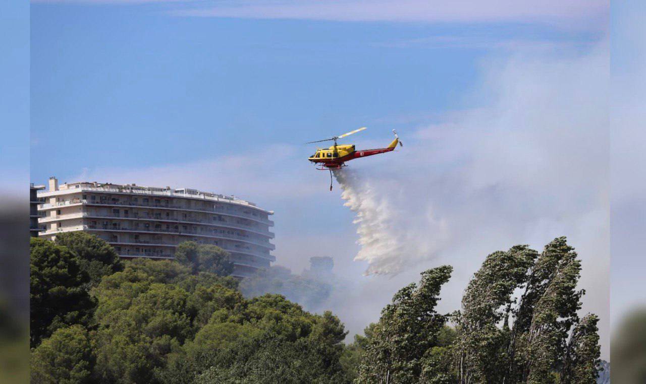 جزئیاتی از آتش سوزی در جنوب فرانسه