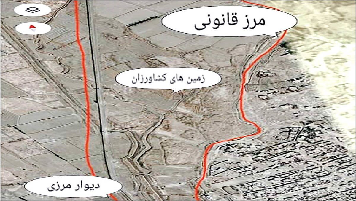 اشتباه باورنکردنی در کشیدن دیوار مرزی افغانستان+عکس