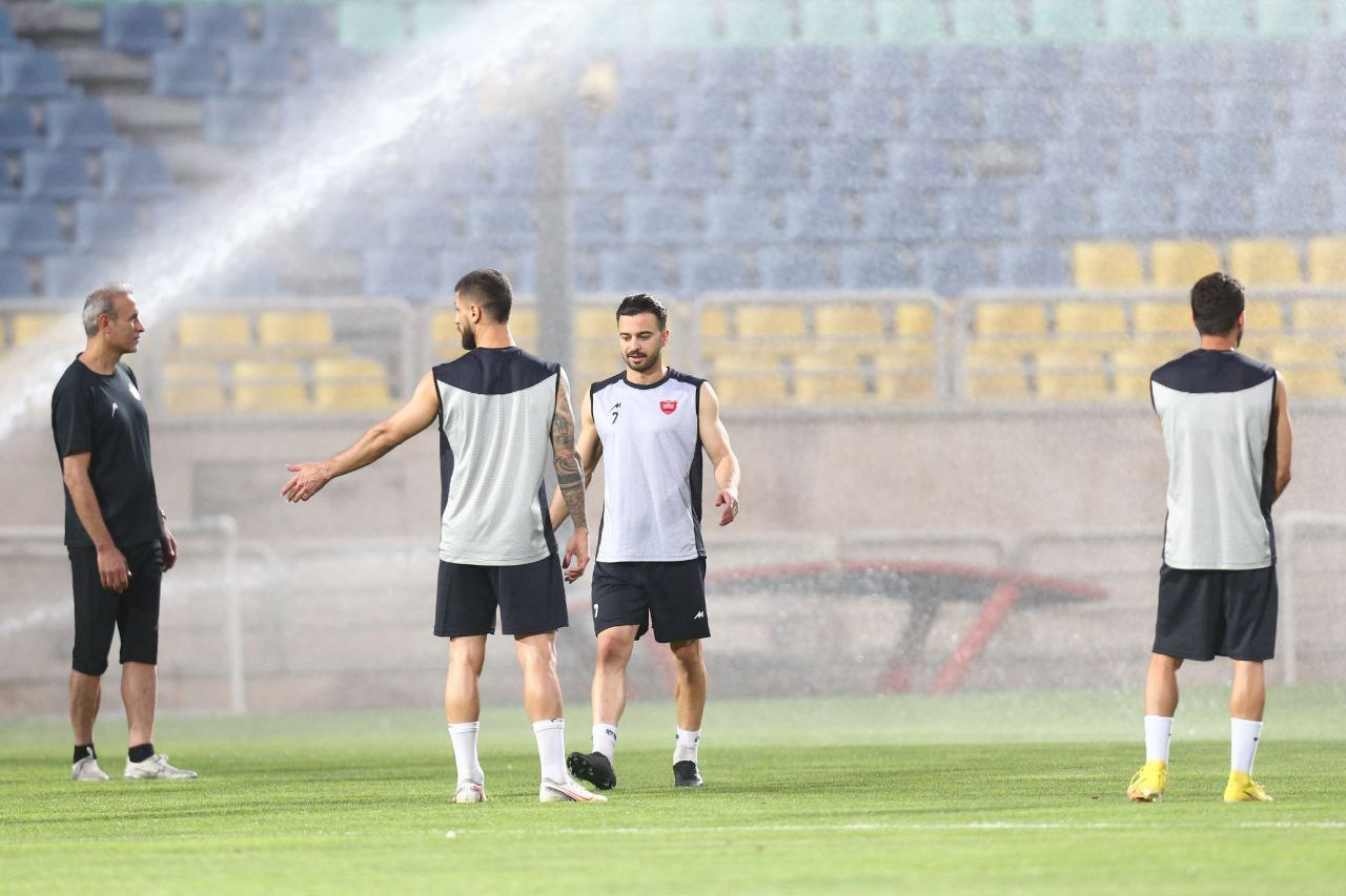 تمرین پرسپولیس با حضور یک میهمان ویژه برگزار شد +عکس