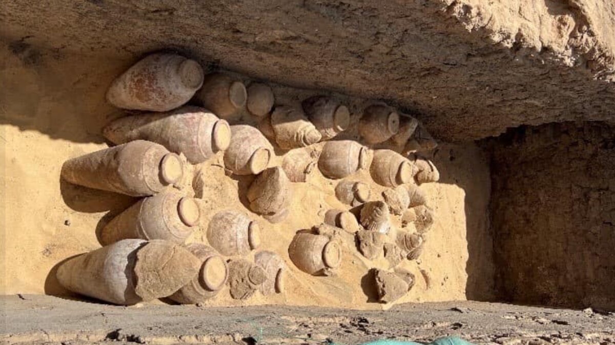 کشف کوزه های شراب ۵ هزار ساله در مصر