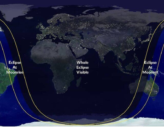 ۷ میلیارد تماشاچی برای ماه گرفتگی جزئی امشب+عکس