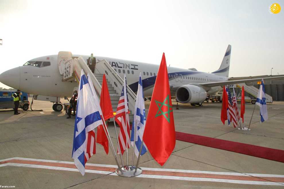 فرود نخستین هواپیمای اسرائیلی در مراکش+ تصاویر