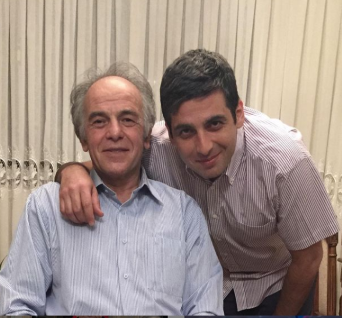 حمید گودرزی در کنار پدرش +عکس
