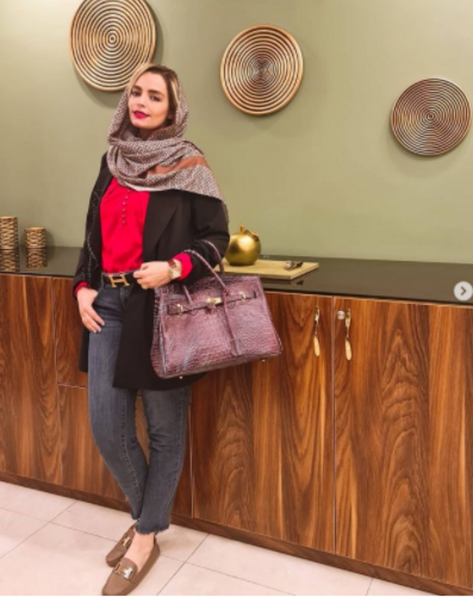 ست زیبای شال و کیف سپیده خداوردی +عکس