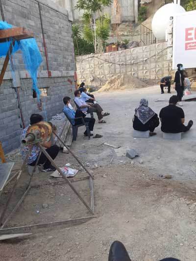 تصاویری عجیب از محل پذیرش بیماران کرونایی + عکس