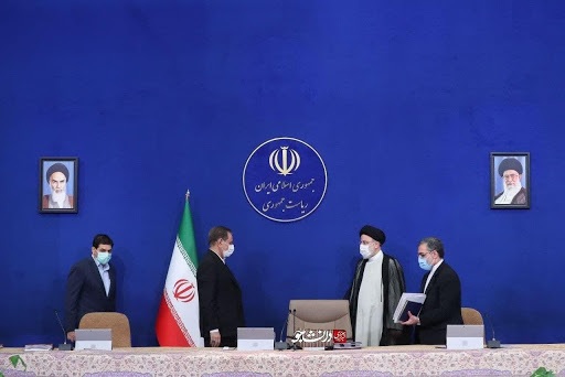 عکس آخرین حضور جهانگیری در جلسه هیئت دولت در کنار رئیسی