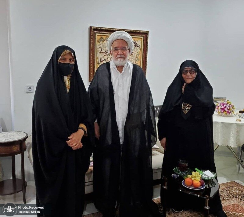 جمیله کدیور به دیدار مهدی کروبی و همسرش فاطمه کروبی رفت + تصاویر