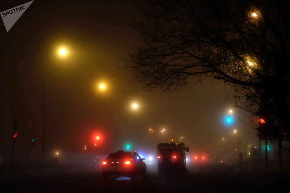 مسکو غرق در مه