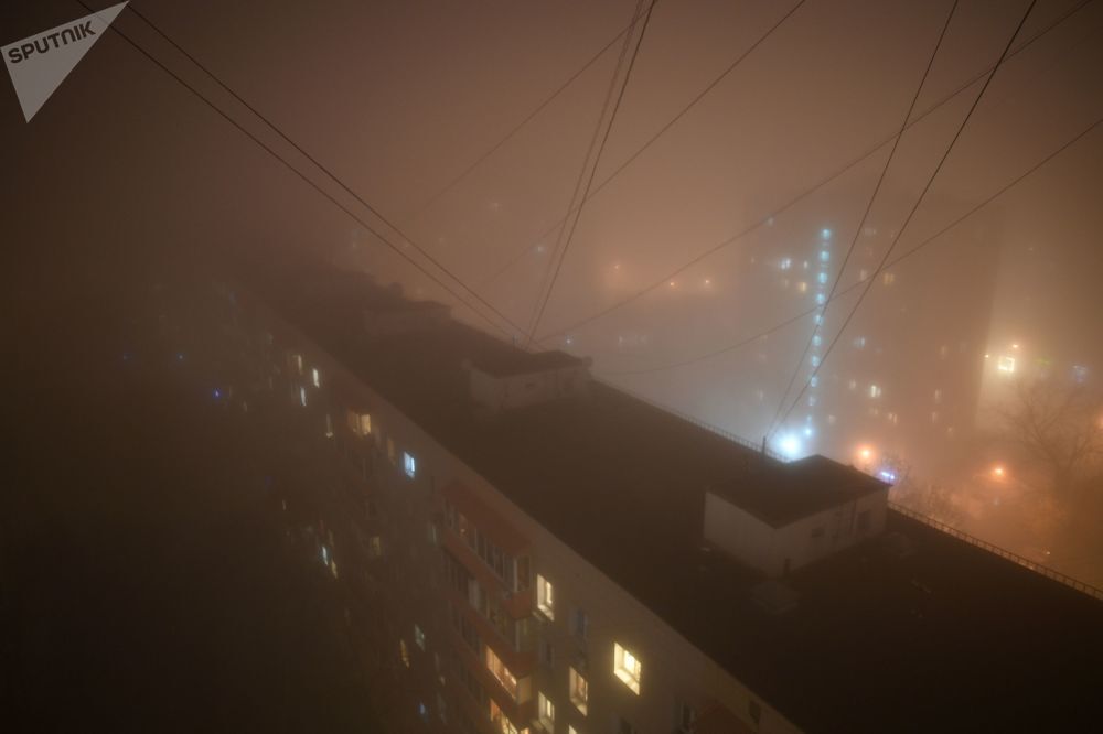 مسکو غرق در مه