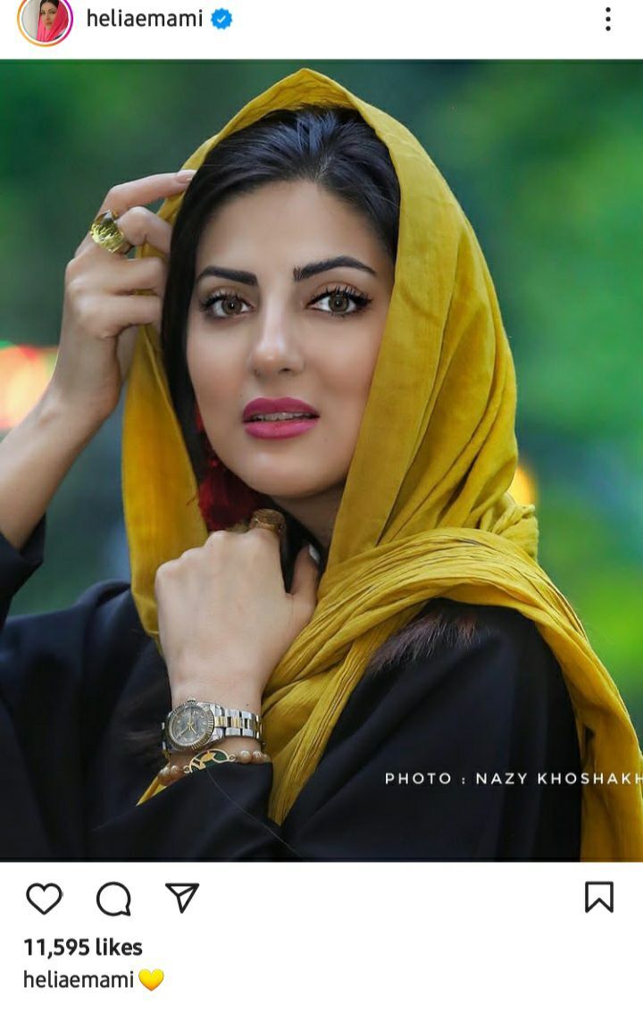 پست اینستاگرامی هلیا امامی با شالی خوشرنگ+ عکس