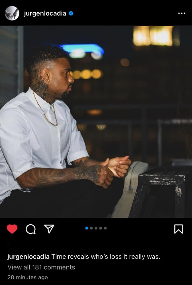 پست معنادار لوکادیا در اینستاگرام؛ زمان ثابت می‌کند...!