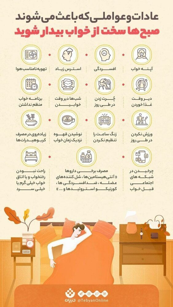 خواب ماندن در صبح ها