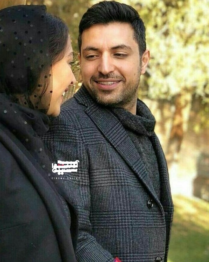 اشکان خطیبی و همسرش