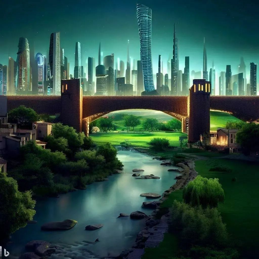 تصاویر هوش مصنوعی از تبریز در ۱۰۰ سال آینده